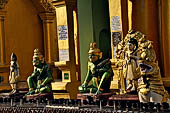 Yangon Myanmar. Shwedagon Pagoda (the Golden Stupa).  